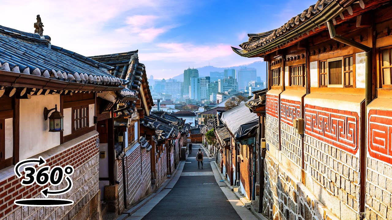 [4K] Bukchon Hanok Village Walking Tour l 360° VR Korea l Creatrip
