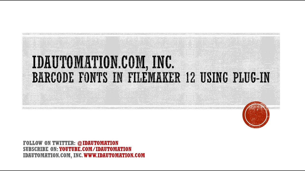 How to Create #2D-Barcodes in FileMaker Pro 12 using Barcode Fonts