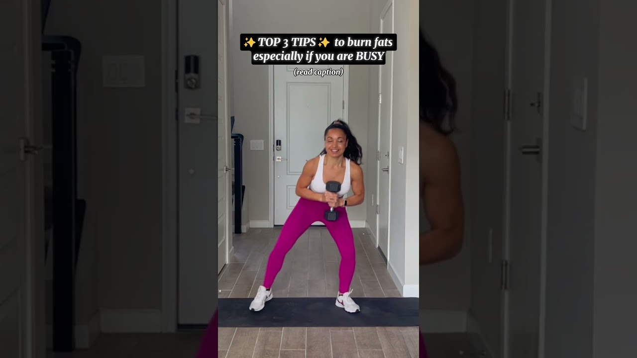 🎥 Top 3 Fat-Burning Tips for Busy Women! 💪✨ 