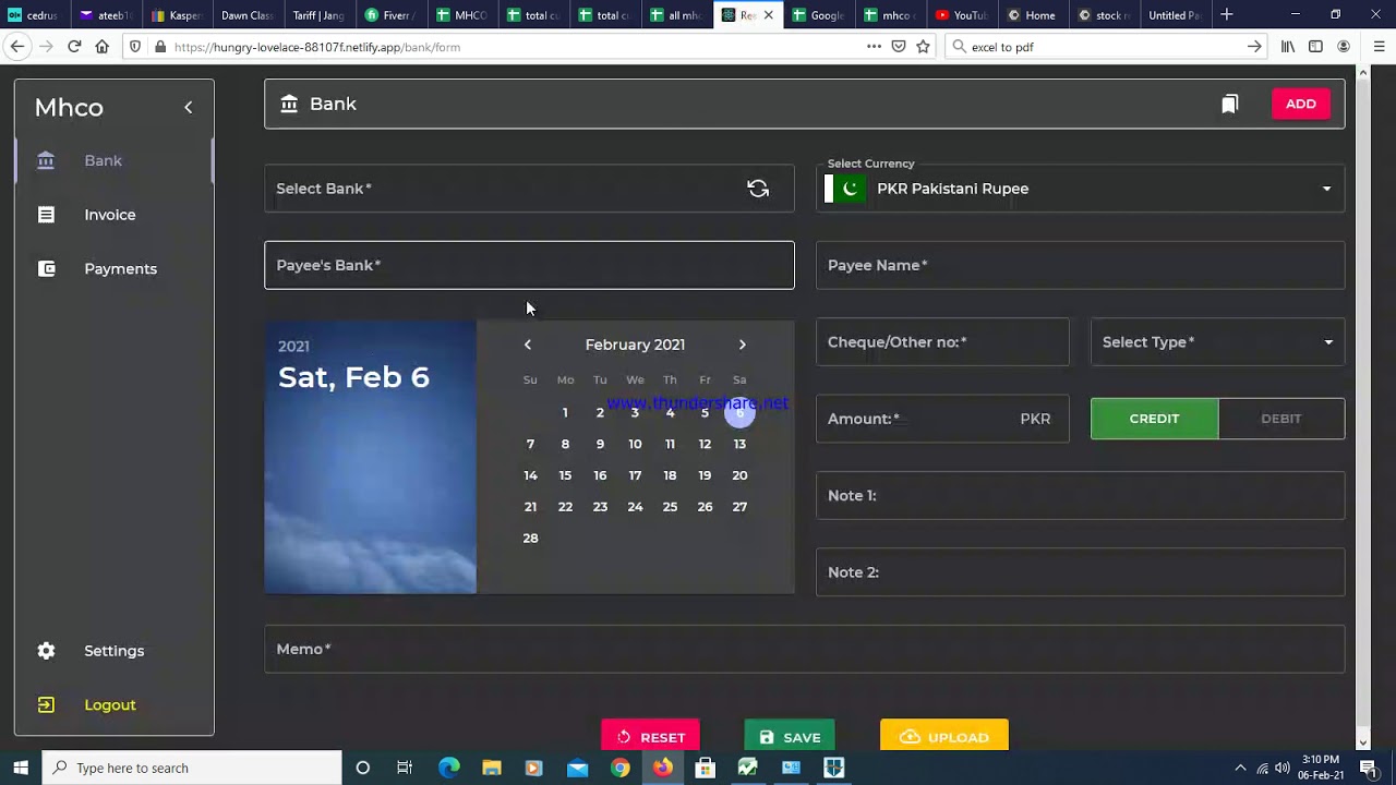 INVOICES AND PAYMENTS | FIVERR | cedrusdeodar | 06/02/2021