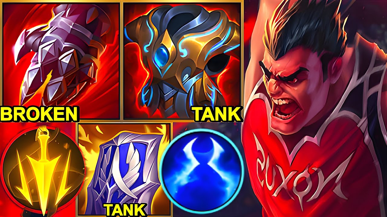 Wild Rift China Darius Top - Lethal Tempo & Nimbus Cloak Darius Build Runes - Dunkmaster Darius Skin