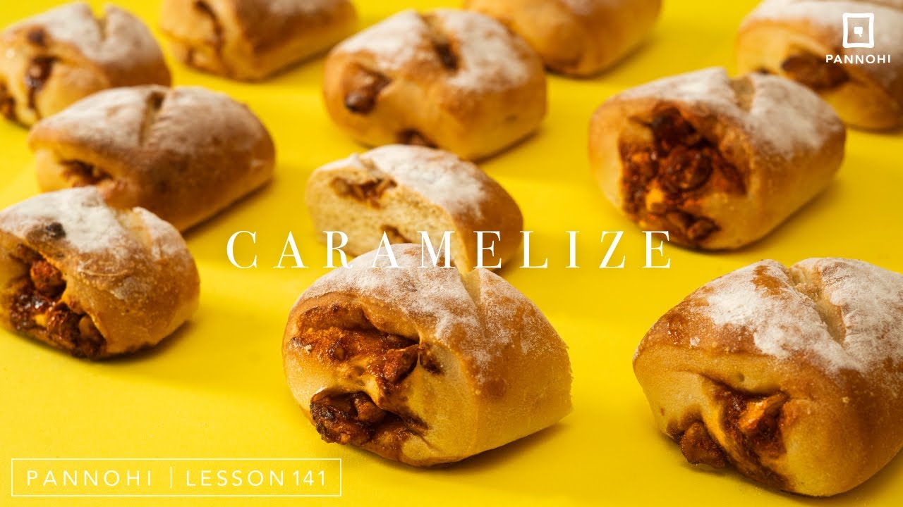 マグカップとレンジでお手軽キャラメル「キャラメリゼパン」の作り方 Lesson 141 “Caramelised walnuts bread”