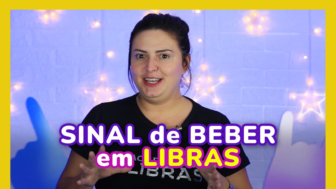 SINAL de BEBER em LIBRAS (Língua de Sinais)