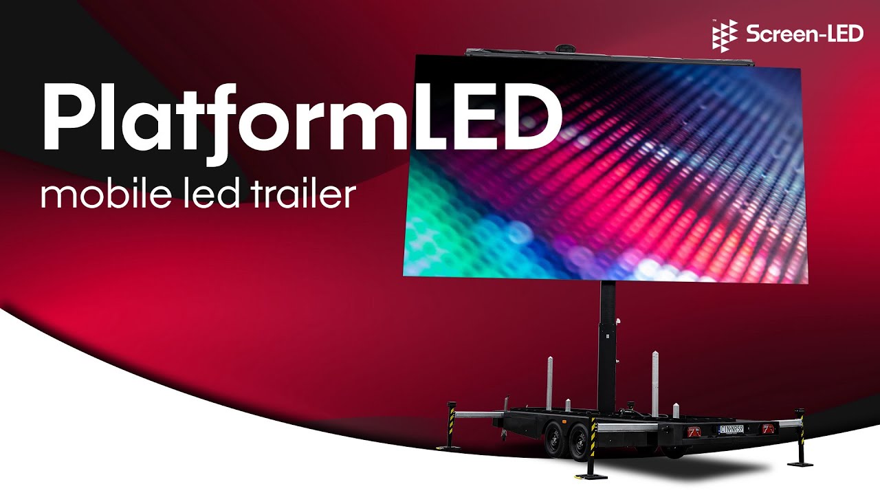 PlatformLED - 28sqm mobile LED trailer by Screen-LED