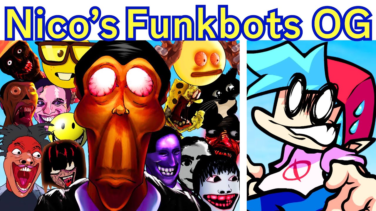 FNF Nico's Funkbots FULL ORIGINAL (72 SONGS) Roblox Horror FNF Mod