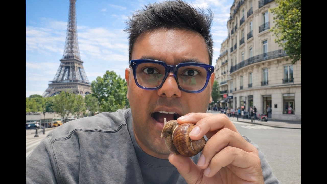 🇮🇳Bangalore to 🇫🇷Paris: Air France Flight, Street Exploring & Trying Snails for the First Time