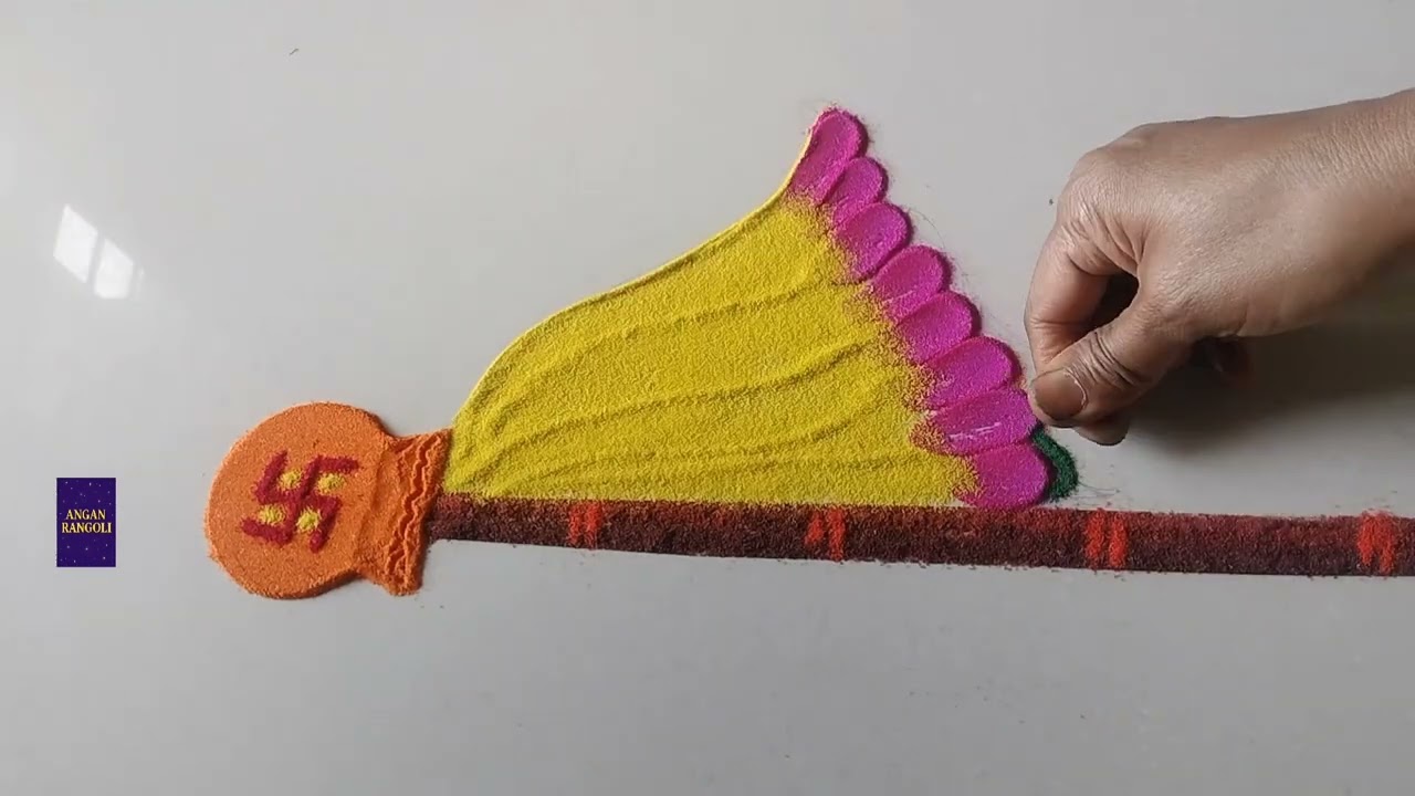 Easy Rangoli Designs ✨#rekharangoli#rangoli #art #viral #viralvideo #video 
