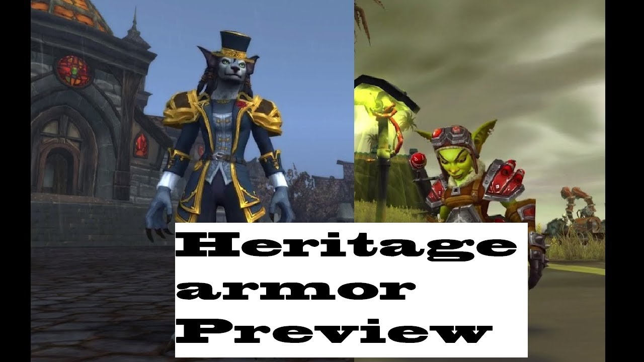 *NEW* Goblin + Worgen Heritage Armor Preview (8.3 PTR)