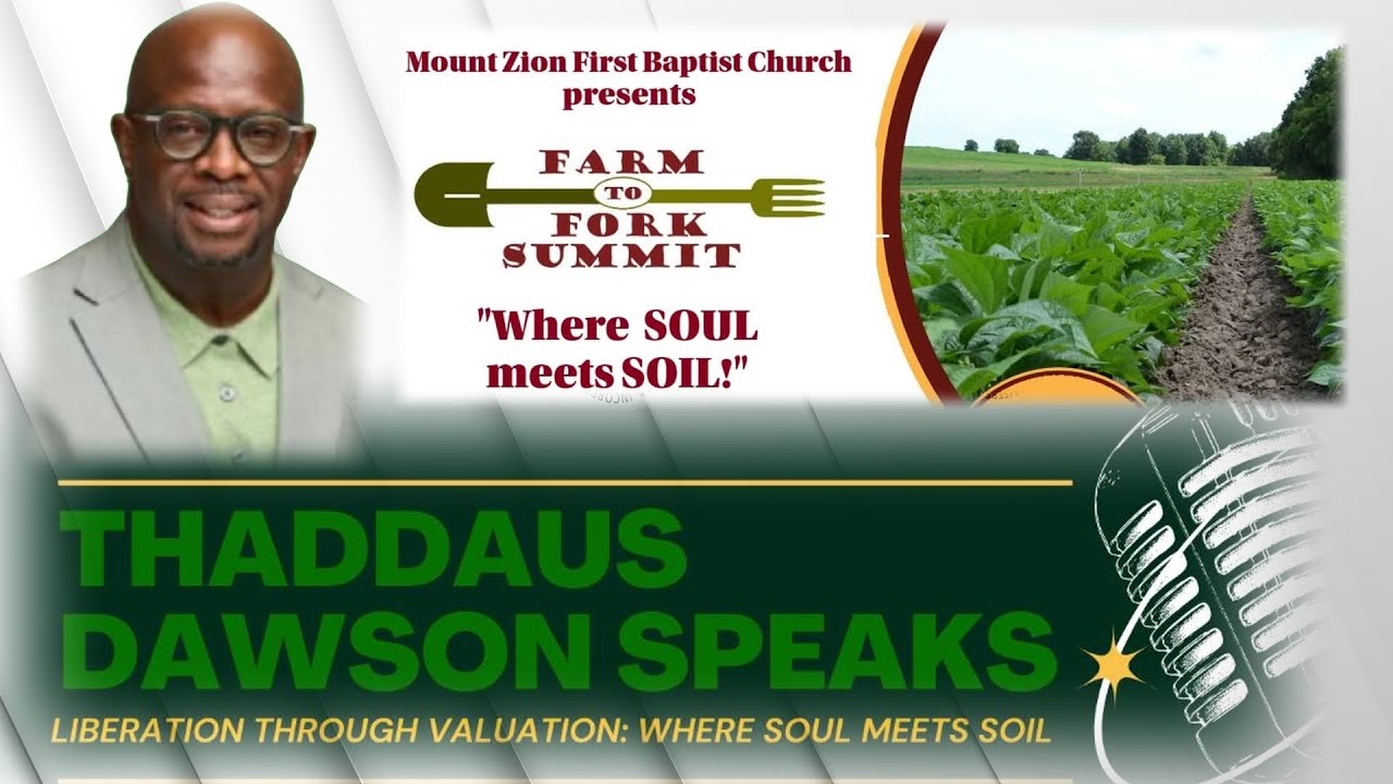 Farm to Fork Summit, Rocky Mount, N.C., with Paster Nehemiah Smith, Mt. Zion First Baptist Church.