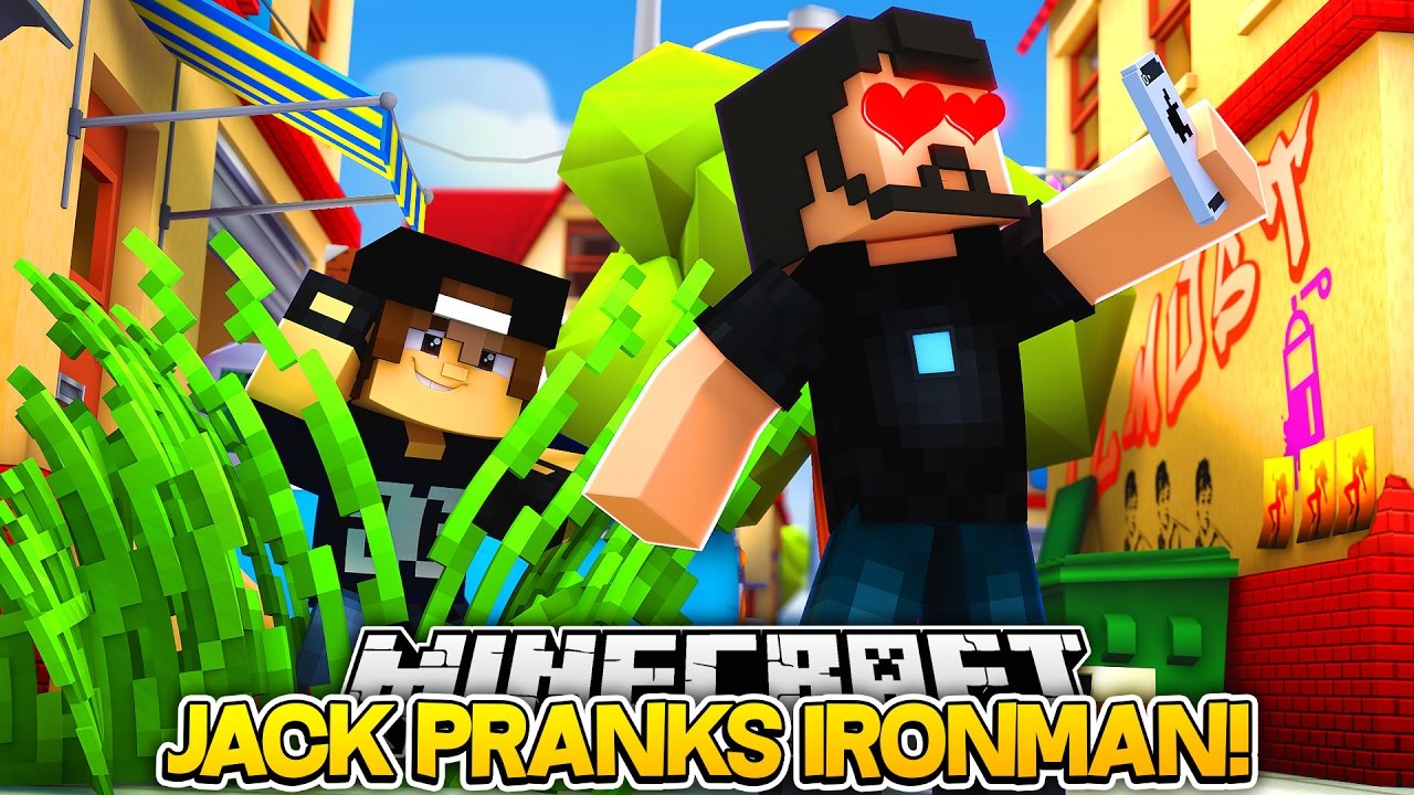 Minecraft Adventure - JACK PLAYS A FUNNY PRANK ON IRONMAN
