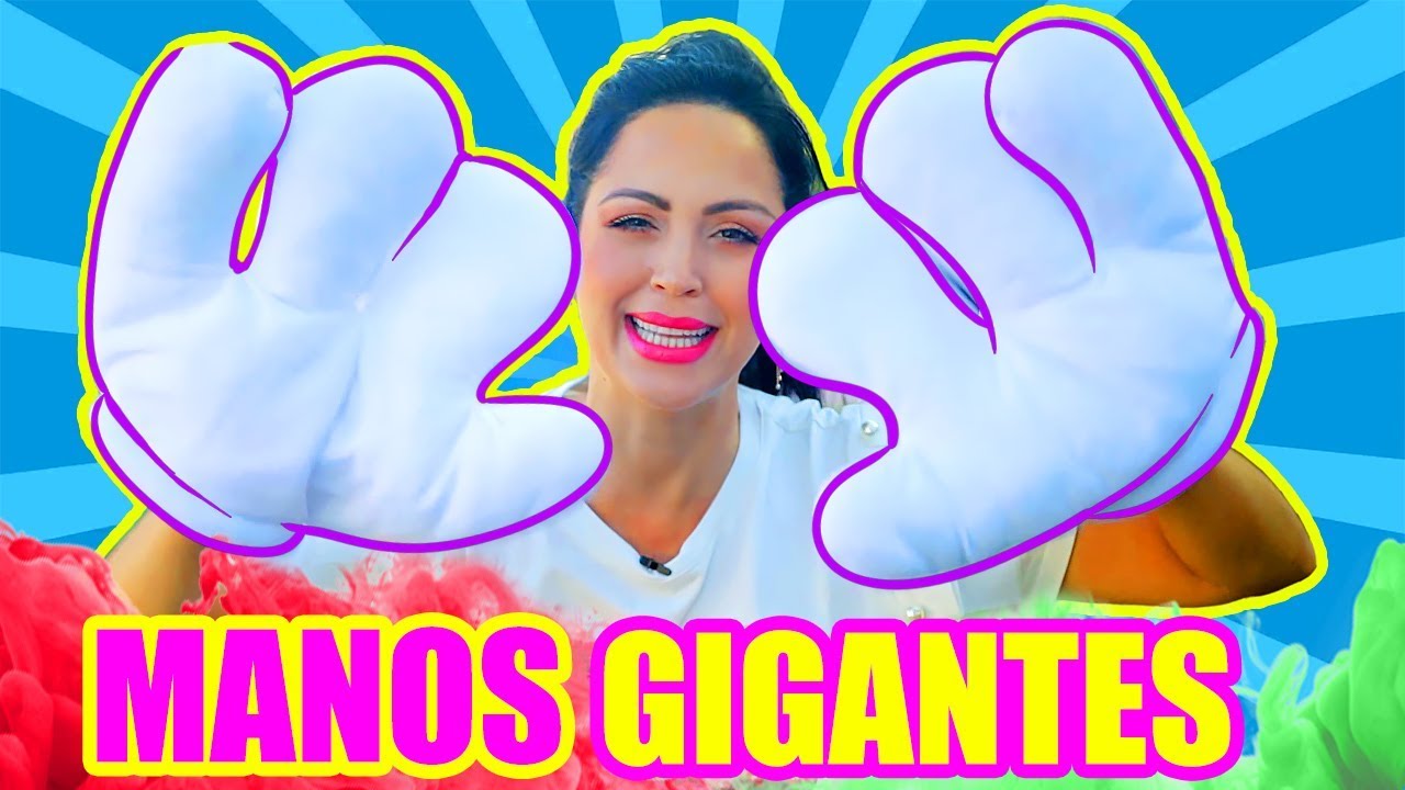 QU&Eacute; PUEDO HACER con MANOS GIGANTES?! RETO MAXI MANOS - GIANT HANDS Challenge - SandraCiresArt