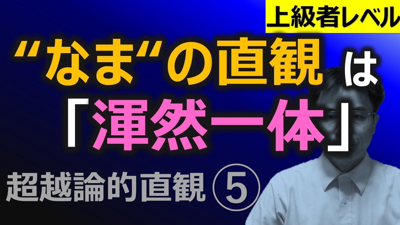 「見られた世界」は ”渾然一体” である。「なまの所与」の直観 ｜超越論的直観⑤（全9回）