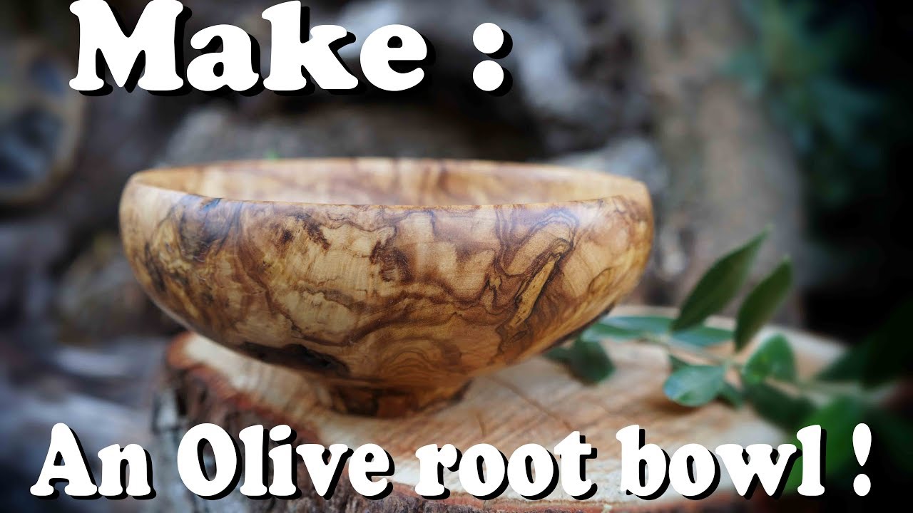 Ξυλότορνος- κατασκευη ενος μπολ / woodturning - Simple olive root bowl !!