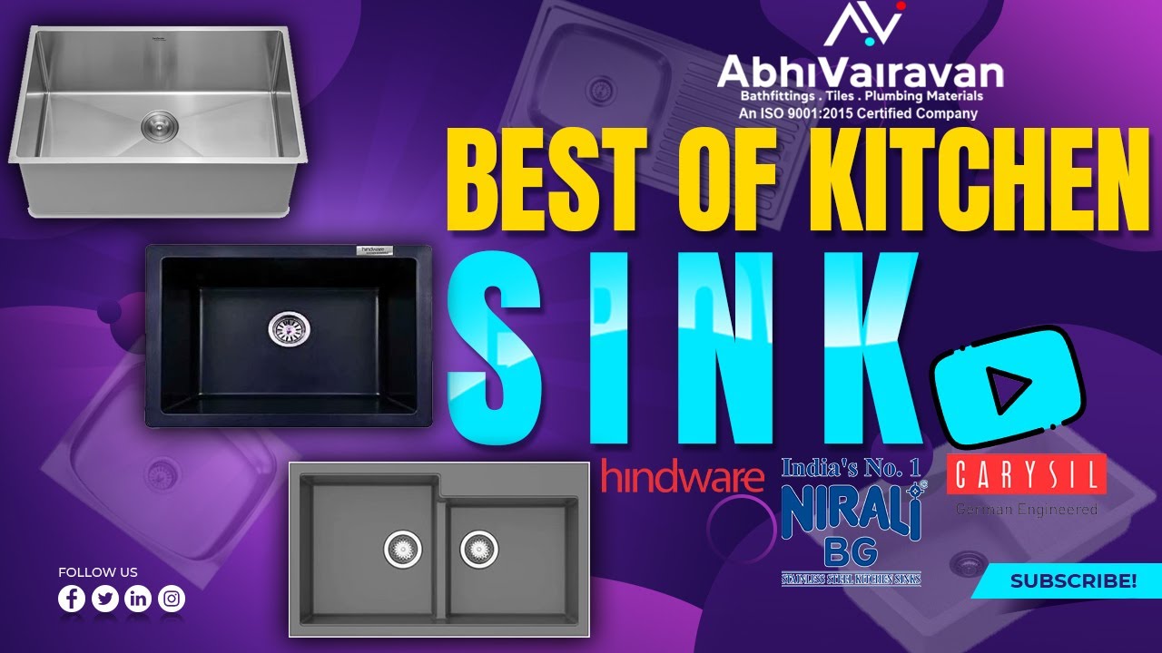 Discover Top Kitchen Sink Brands at Abhi Vairavan: Quality, Variety, and Offers | Kitchen Sink