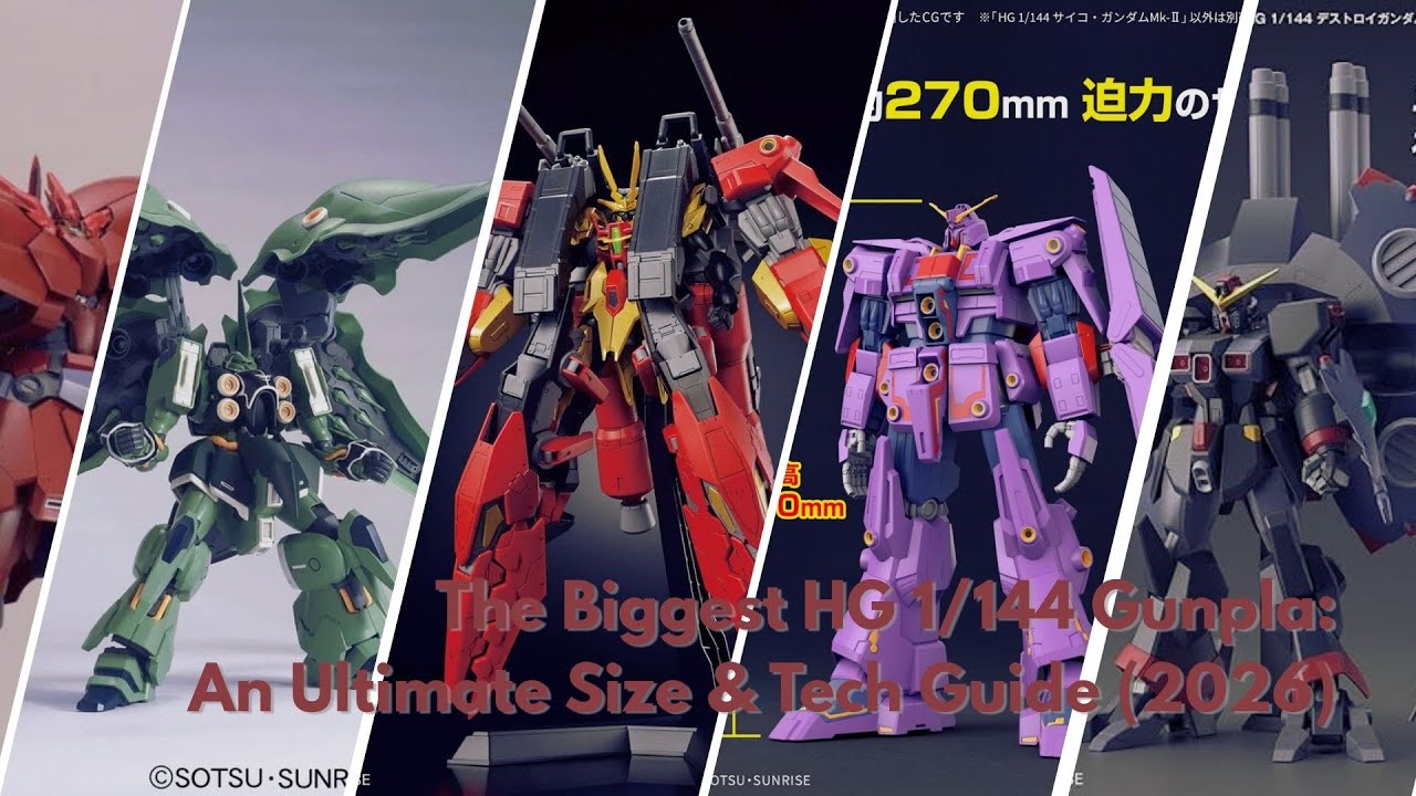 The Biggest HG 1/144 Gunpla: An Ultimate Size & Tech Guide (2026)
