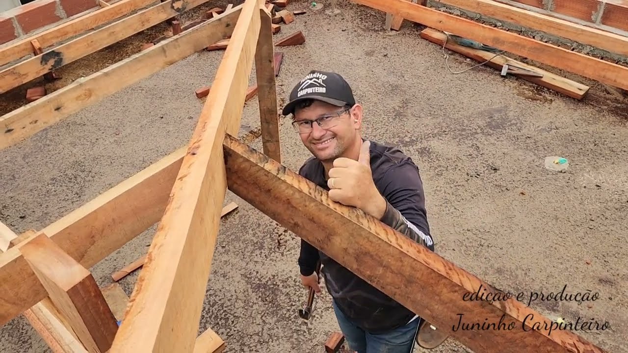 CONSTRUINDO TELHADO COLONIAL, CORTE DA TERÇA SEM SEGREDOS...