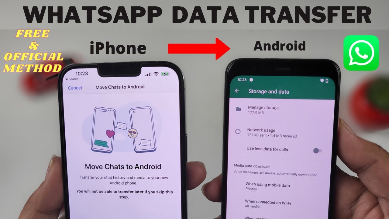 How To Transfer WhatsApp Data From iPhone to Android 12 Devices in Telugu By PJ FREE OFFICIAL Method