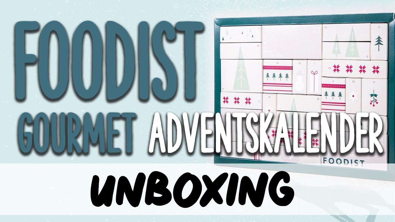Foodist Gourmet Adventskalender 2019 Inhalt UNBOXING