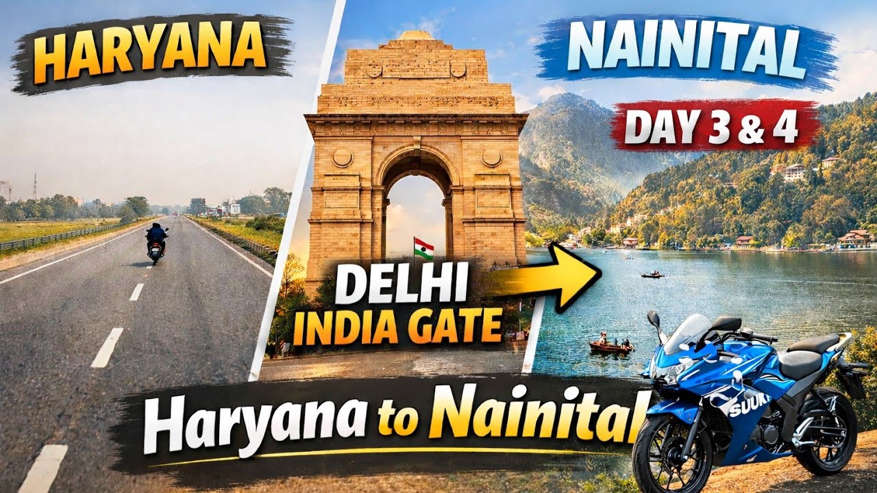 Accident se hua Nainital me Swagat 🚓 aur 1st time  Delhi❤️ | Haryana Se DEVBHOOMI🏞️ |Day 3 & 4 | 