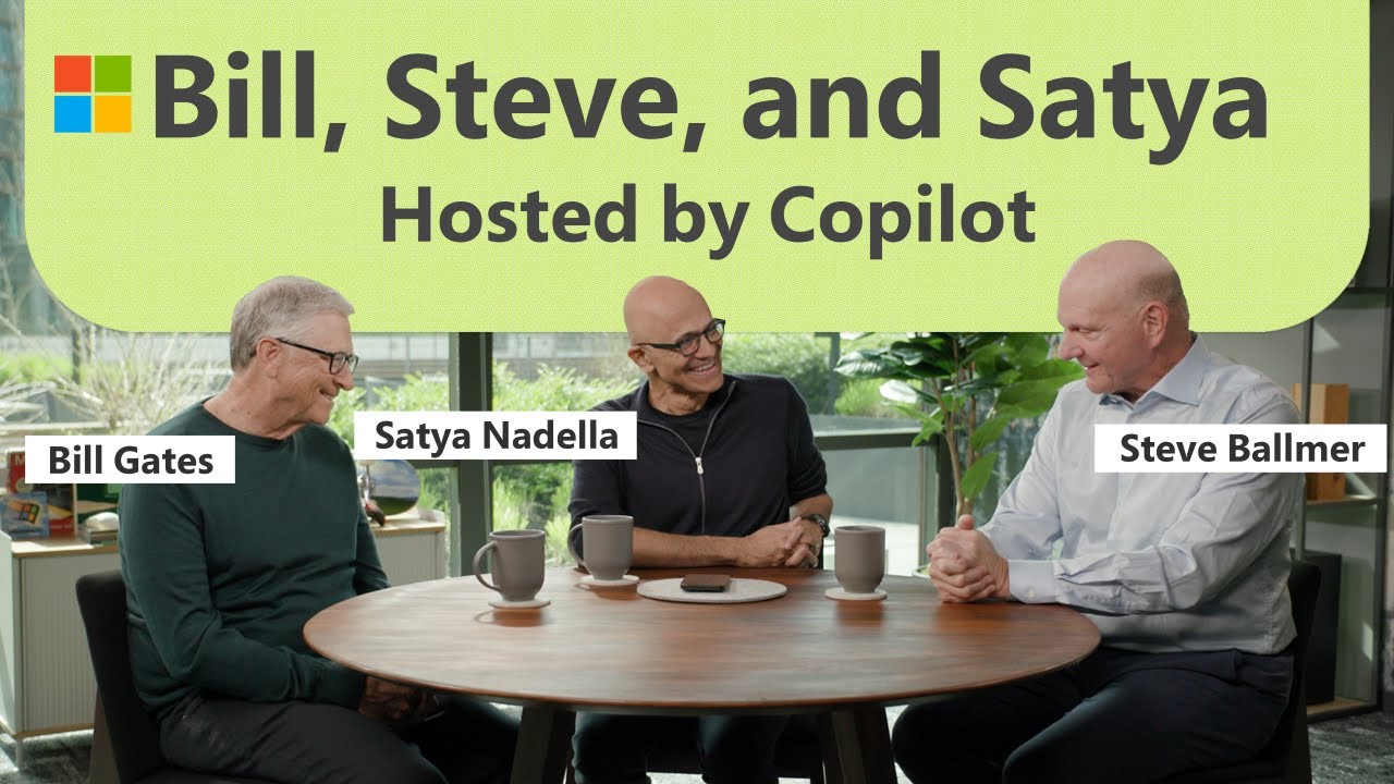 Microsoft Copilot reunites Bill Gates, Steve Ballmer, and Satya Nadella