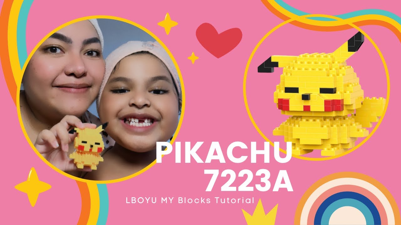 LEGO MINI BUILD PIKACHU 7223A LBOYU MY BLOCKS TUTORIAL