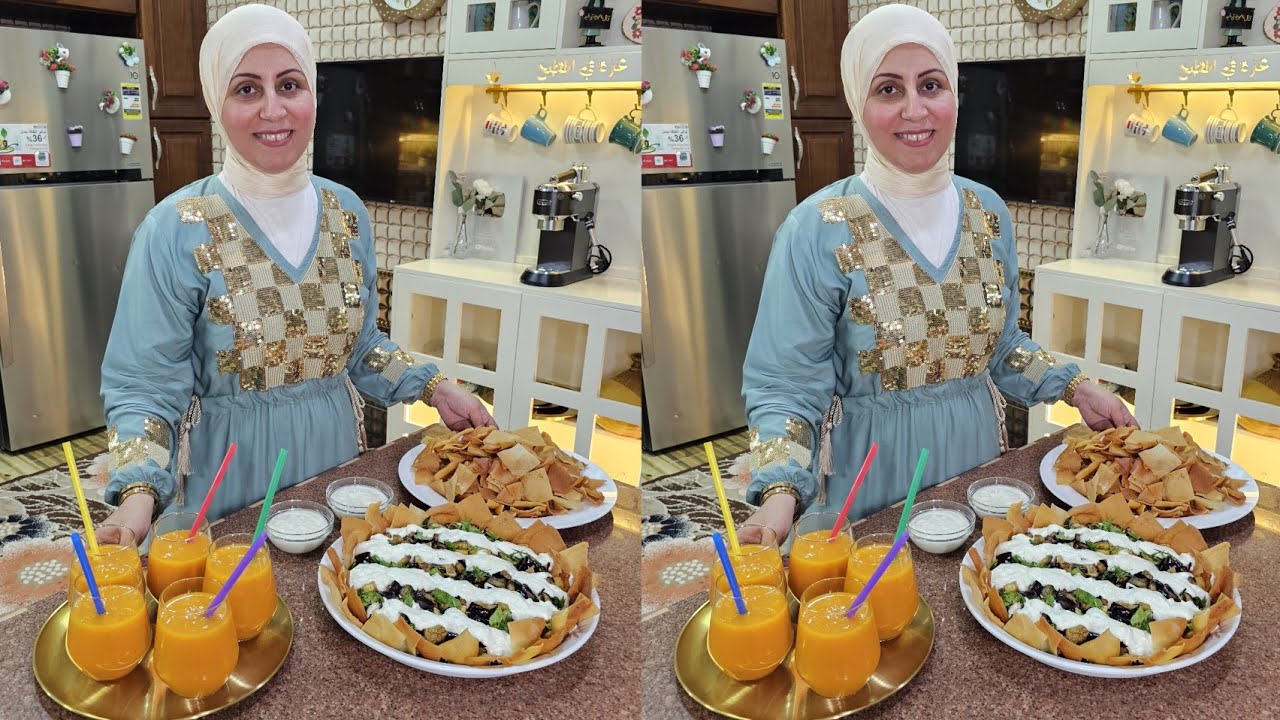 اول رجوعي المطبخ عملت وجبة اقتصادية تجنن مليانة بالعناصر الغذائية المهمة #فتة_الباذنجان_والزبادي