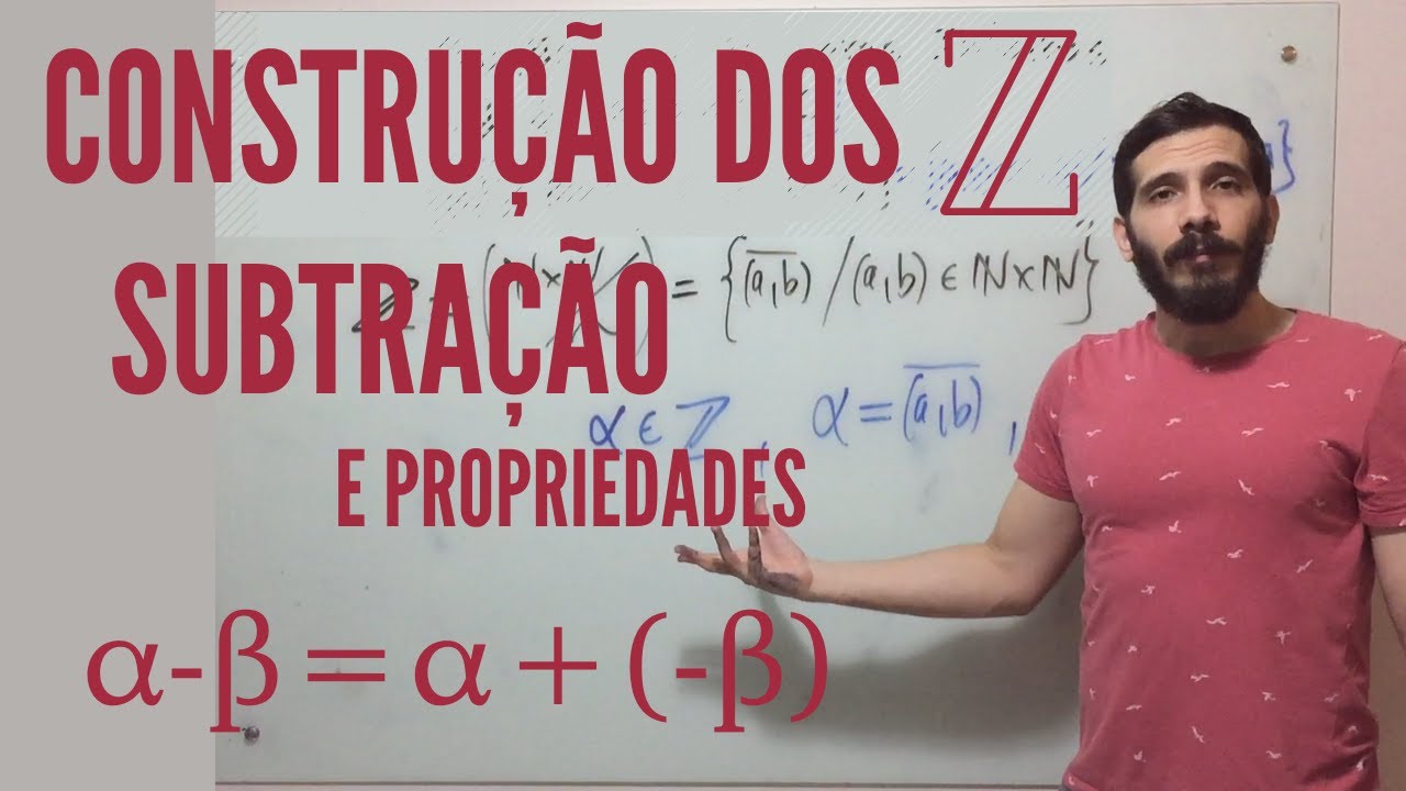Subtração de #NúmerosInteiros - Professor Eduardo Garcez