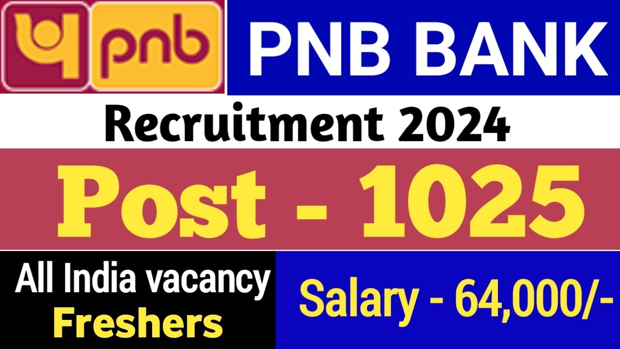 PNB Bank recruitment 2024 | pnb credit officer vacancy | punjab national bank|
