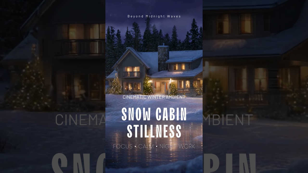 Snow Cabin Stillness ❄️ Deep Winter Ambient for Focus, Calm & Night Work