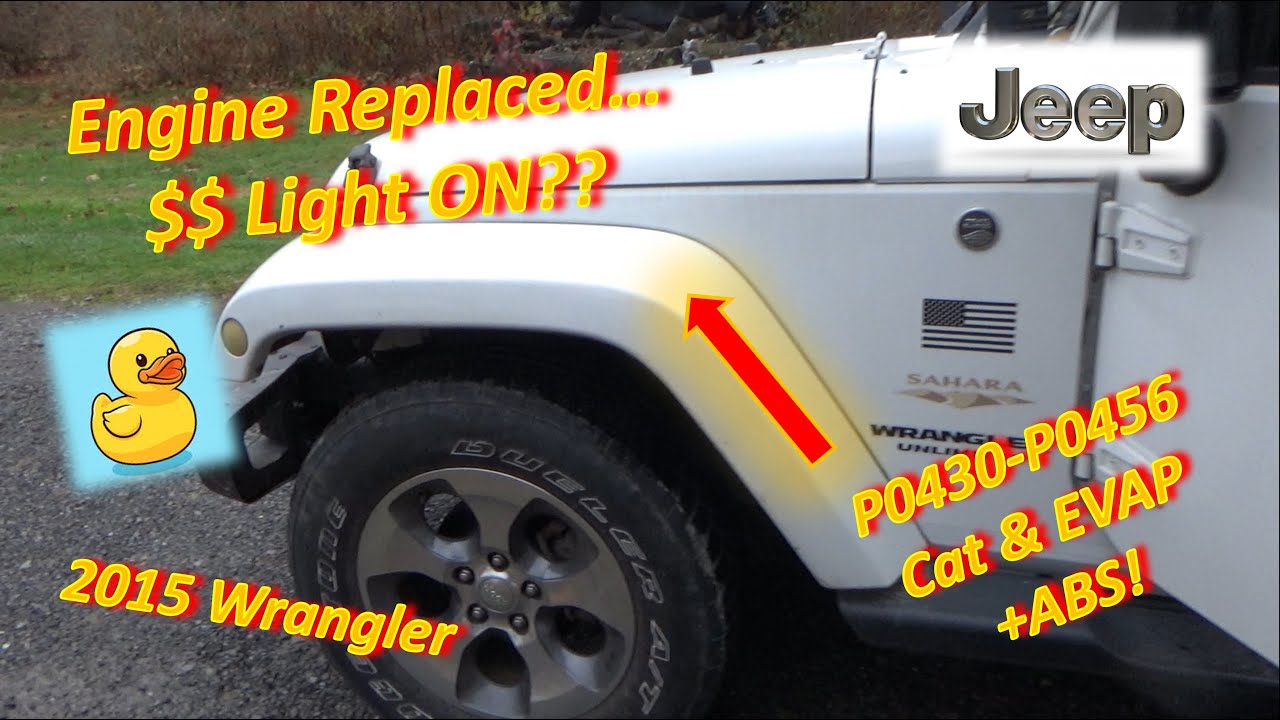 Pentastar V6 Replaced...Now Dash = Christmas Tree?! ('15 Wrangler: P0430-P0456 + ABS Light)