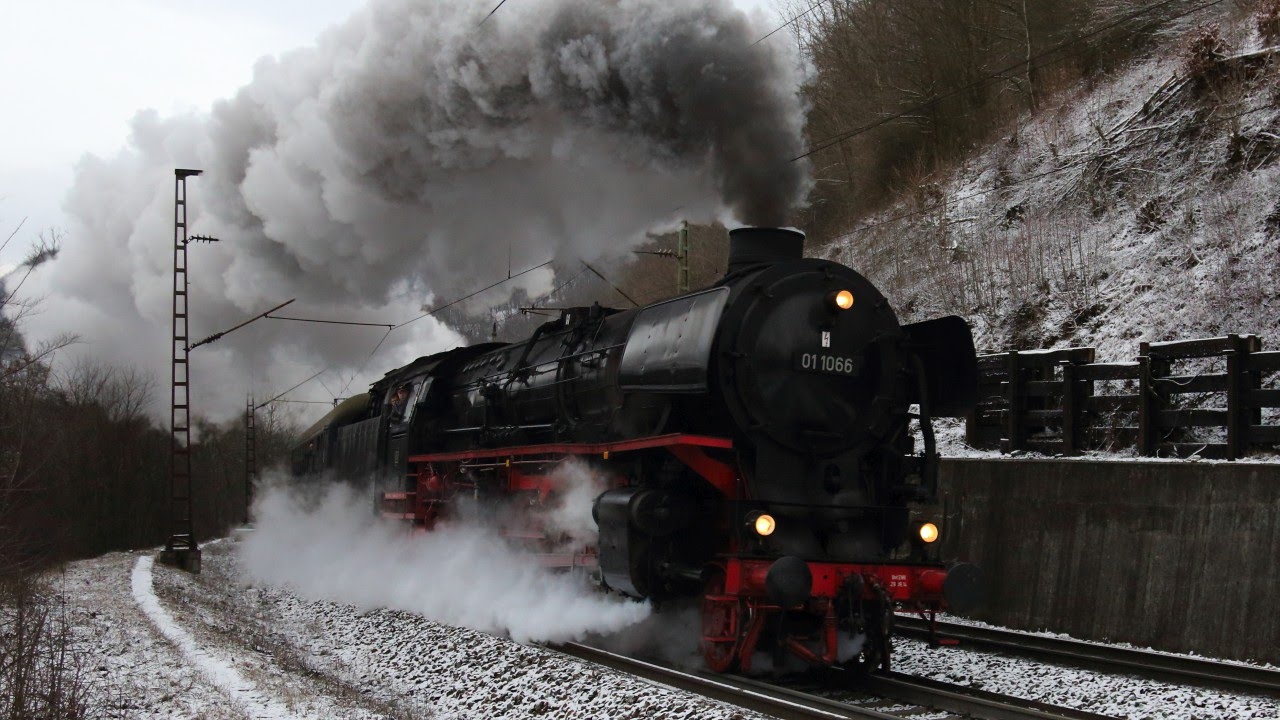 Mit 01 1066 über die Geislinger Steige am 20.02.2016