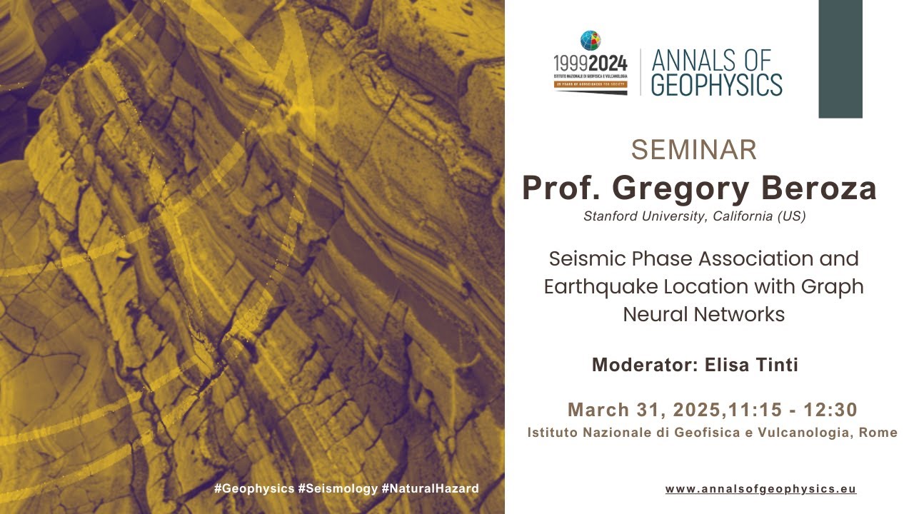 Seminario Annals of Geophysics - 31 Marzo