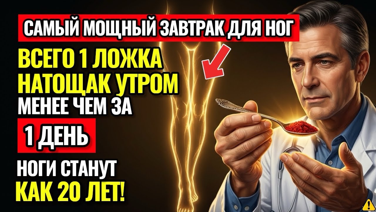 Только1%людей знаю:эта еда утром сильнее любого лекарства укрепляет ноги и мышцы,делая их как в20лет