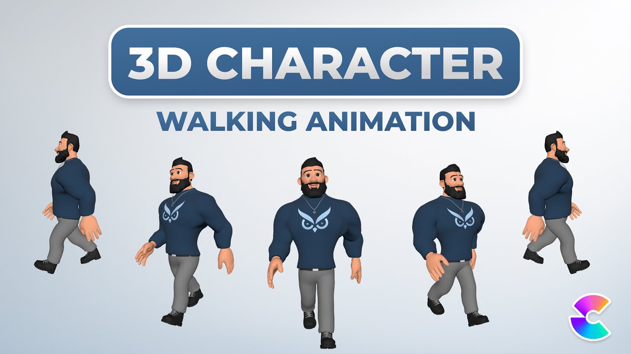 3D Character Animation Tutorial Walking Scenes | CreateStudio