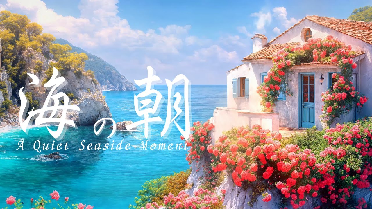 【癒しBGM】波音に包まれる海辺の家｜Quiet Piano by the Ocean