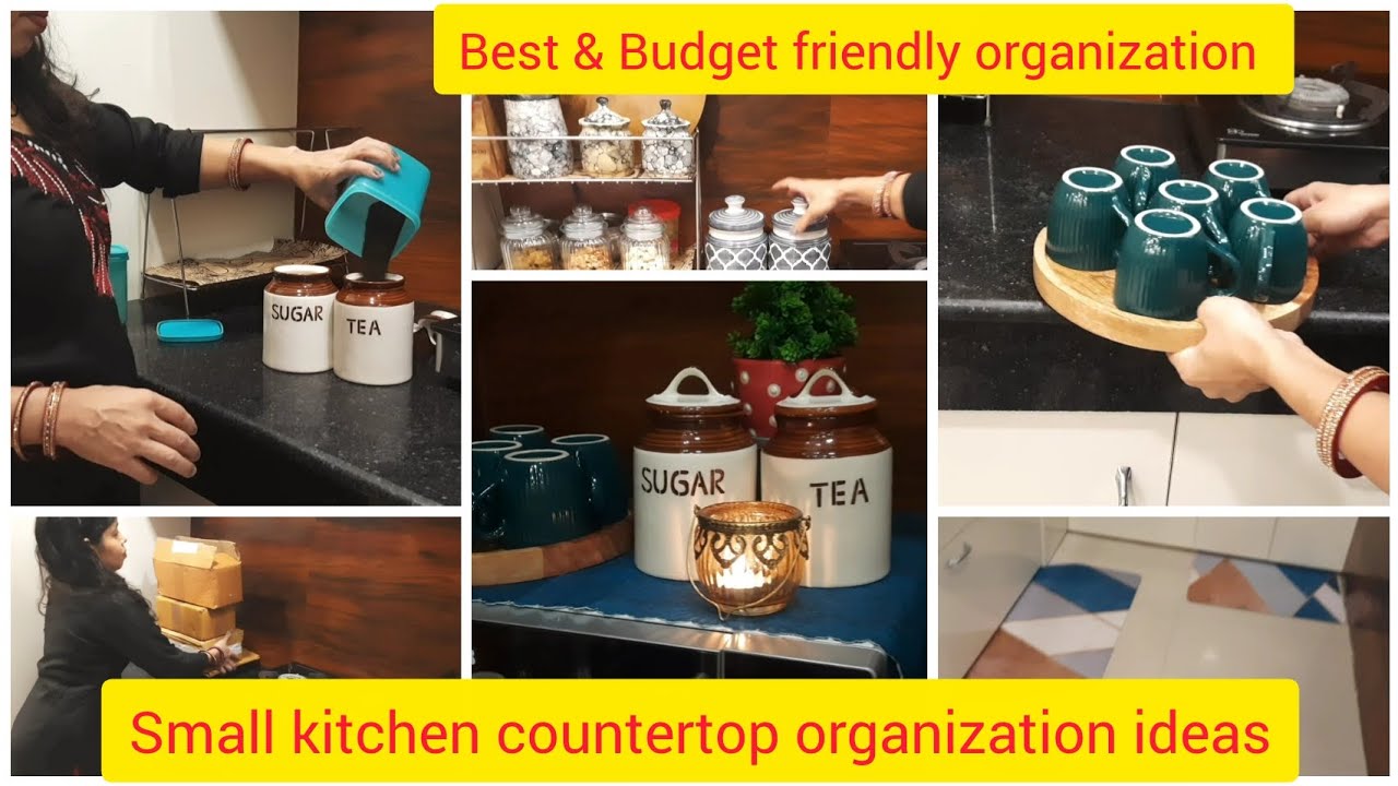|Small kitchen  countertop  organization ideas|Best & Budget friendly  organization | Organization |