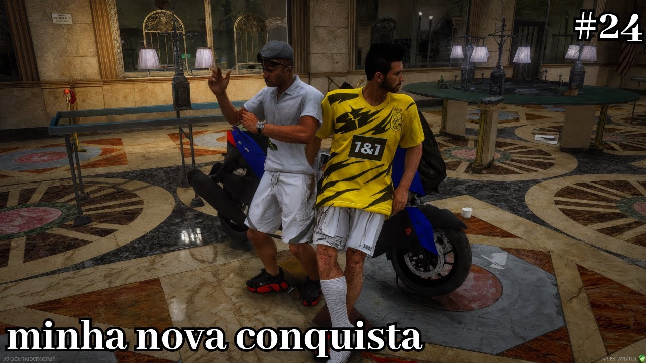 GTA 5 VIDA REAL | FUI BUSCAR O PRÊMIO DA LOTERIA NO BANCO - #24 T3