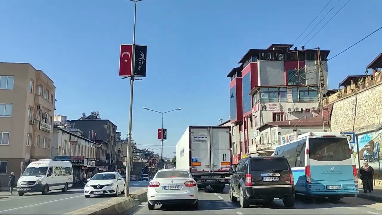 Hatay Belen - Dörtyol - Adana Otoyolu (Arabada Rahatlatıcı Yol Manzaralı)
