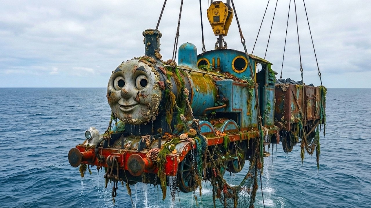 Deep Sea Treasure Discovery: Giant Machines Recover a Long-Lost Legendary Thomas the Tank Engine