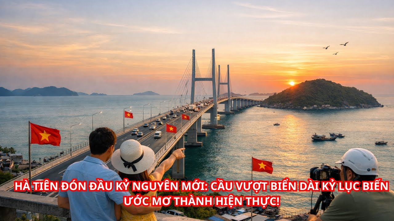 HÀ TIÊN ĐÓN ĐẦU KỶ NGUYÊN MỚI: CẦU VƯỢT BIỂN DÀI KỶ LỤC BIẾN ƯỚC MƠ THÀNH HIỆN THỰC!