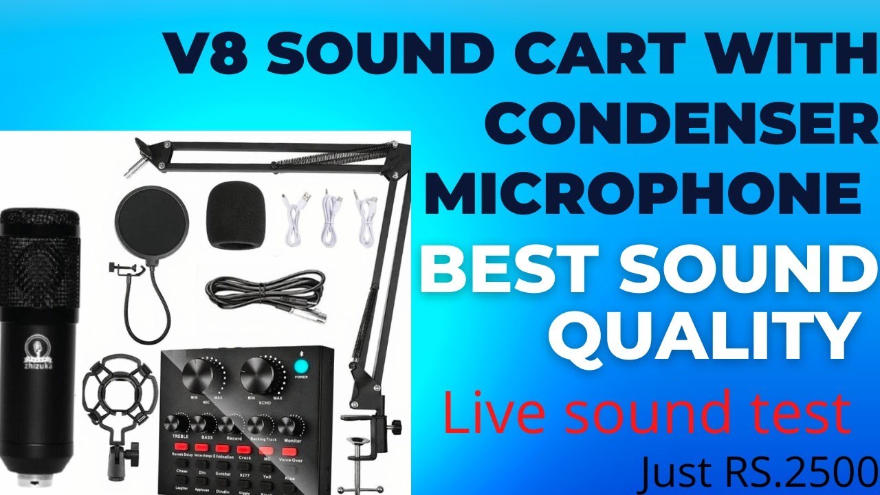 V8 SOUND CART  with condenser microphone