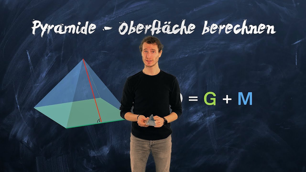 Pyramide Oberfläche berechnen - einfach erklärt