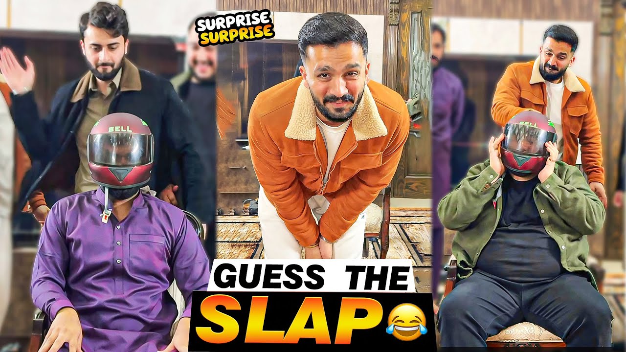Guess The Slap Challenge 😀 Surprise Entry By Rajab I Got shocked😱