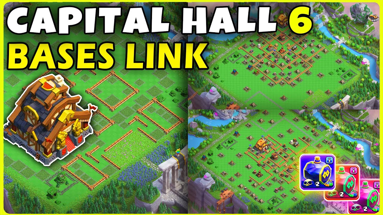 AFTER UPDATE🔥 TOP 3 Best CAPITAL HALL 6 Bases COPY Links, Clash of Clans