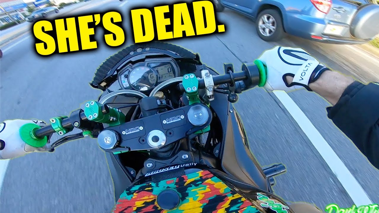 Motorcycle Blows Up While Riding It!