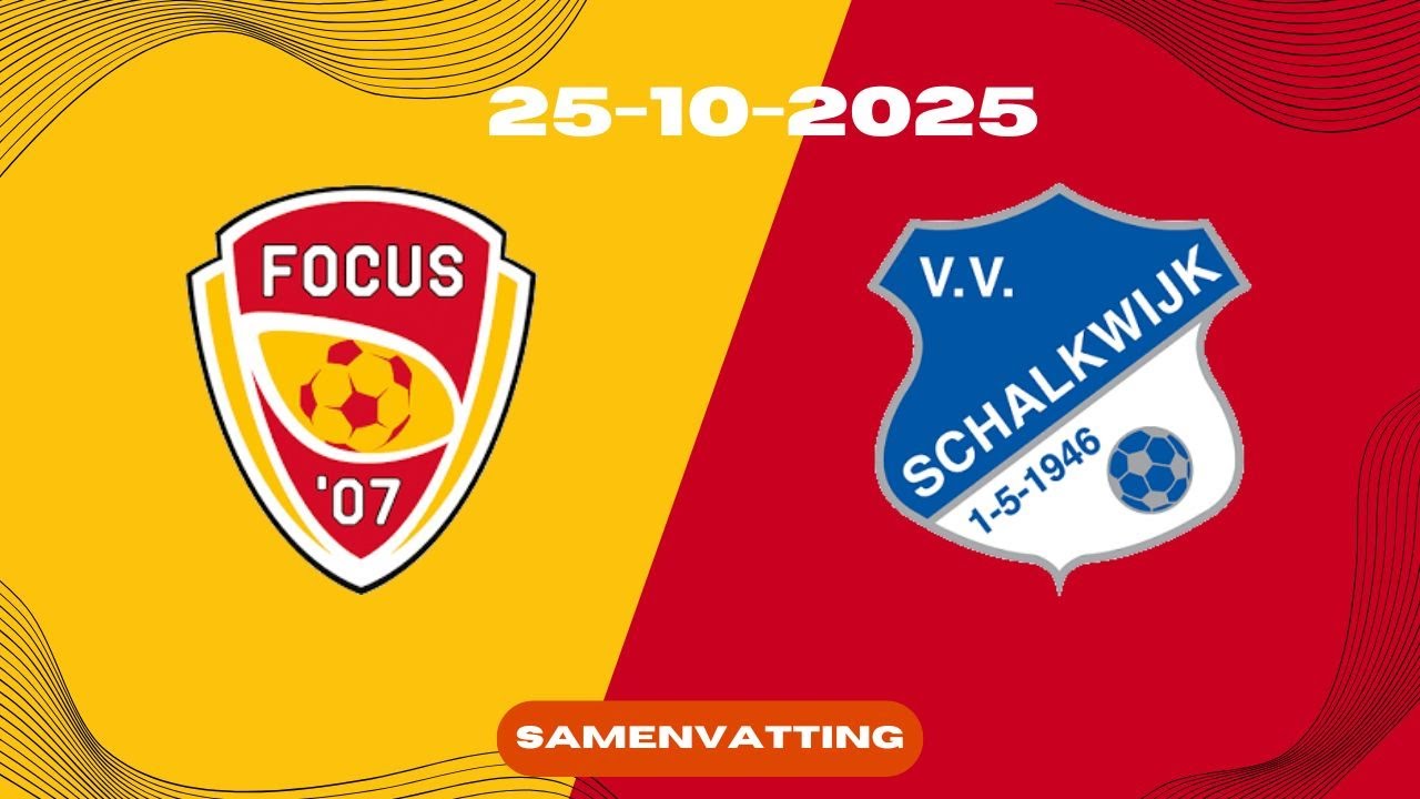 Beslissing in de Laatste Seconden! | Focus '07 1 - V.V. Schalkwijk 1 | Samenvatting