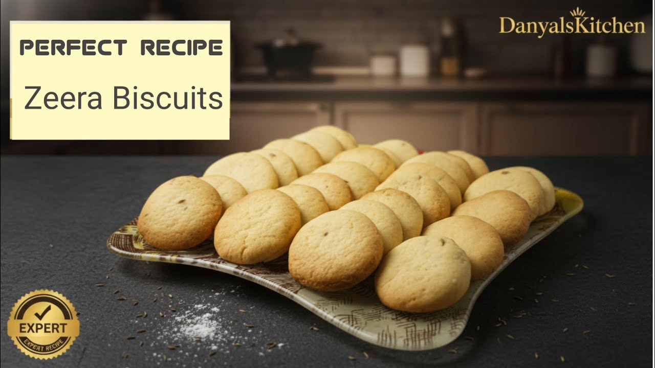 Zeera Biscuits | Namkeen Biscuits Recipe without Oven | Bakery style Biscuits  @Danyalskitchen