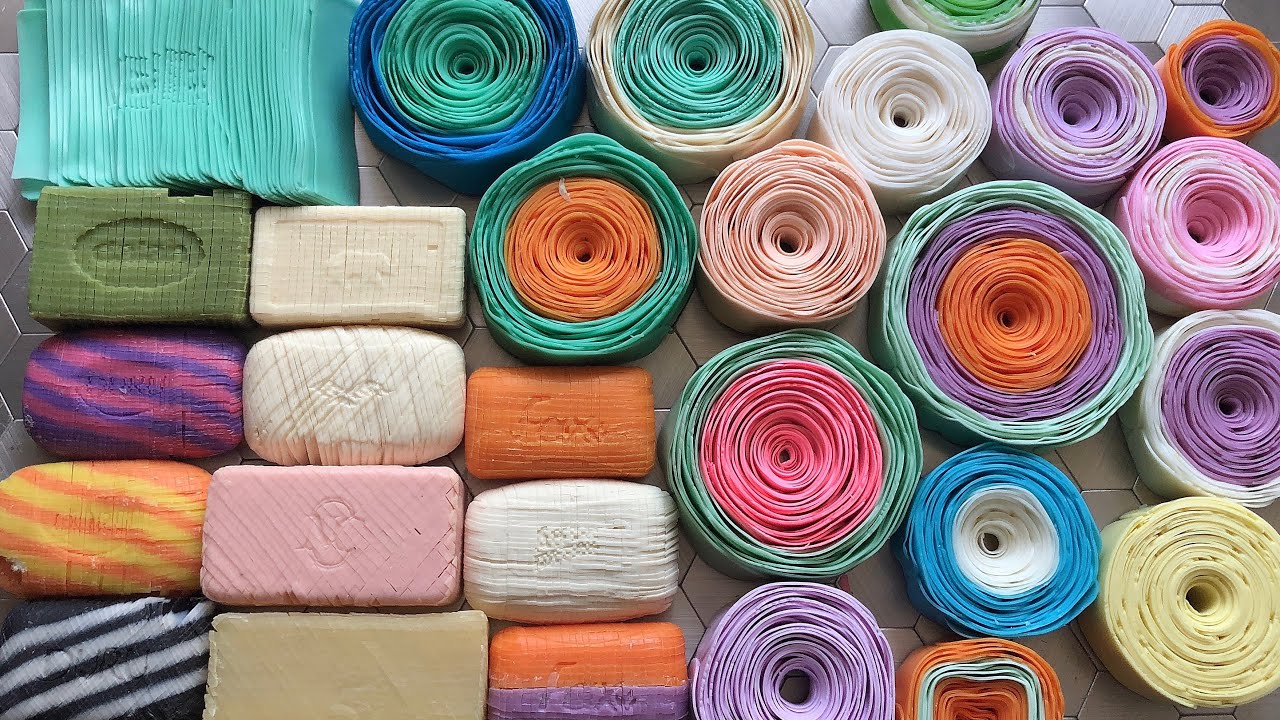 ASMR soap cubes and soap crashes