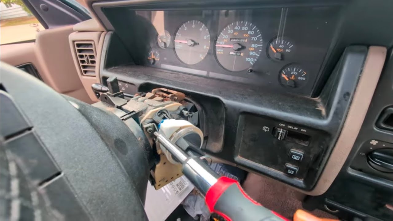 Ignition Switch and Ignition Lock Cylinder Replacement Repair 1994 Jeep Grand Cherokee Laredo ZJ