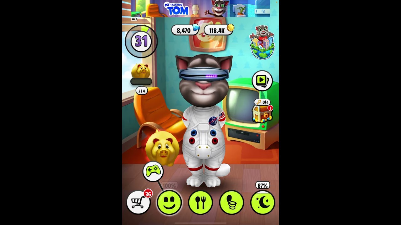 Talking tom gameplay 